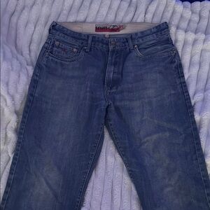 soviet deniem Blue Relaxed Jeans Classic Style